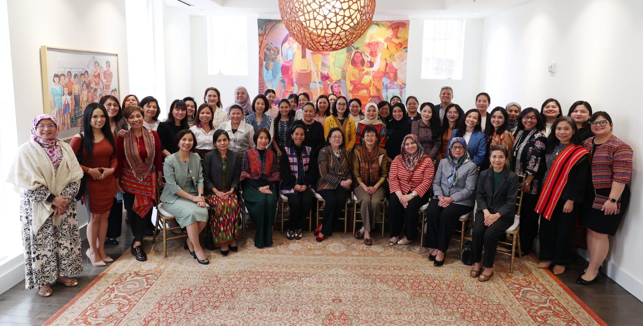 Weaving Connections: Philippine Embassy in the US Hosts Mini Loom Weaving Workshop with Hibla Philippines for ASEAN Spouses Circle