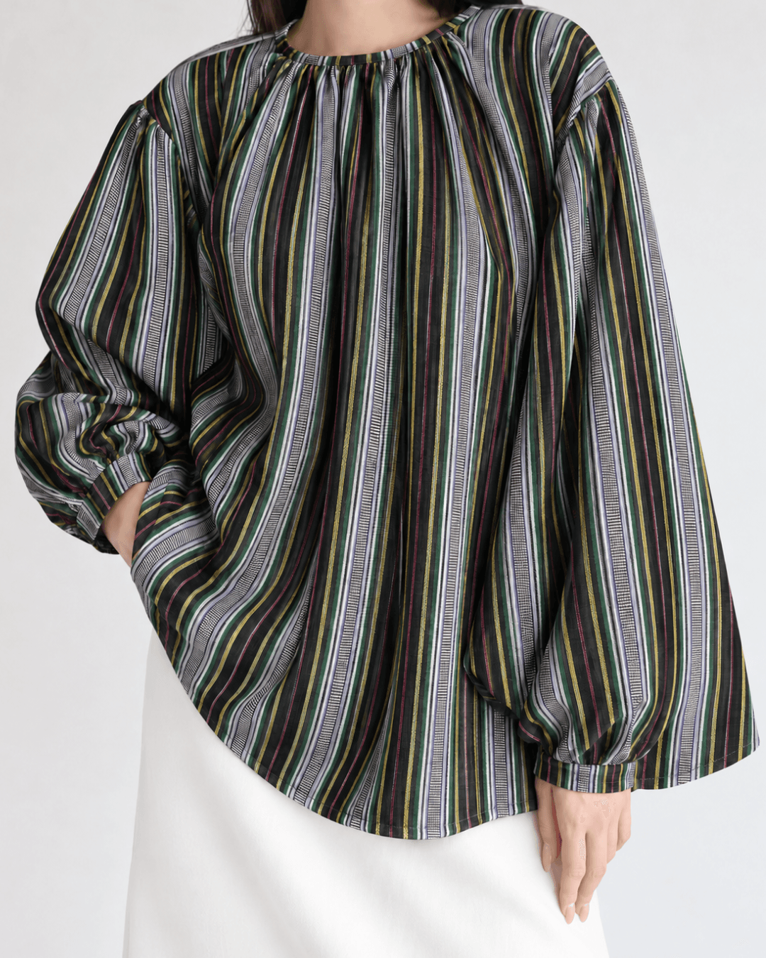 Duyan Fluffy Sleeves Free Size Blouse - Pre Order