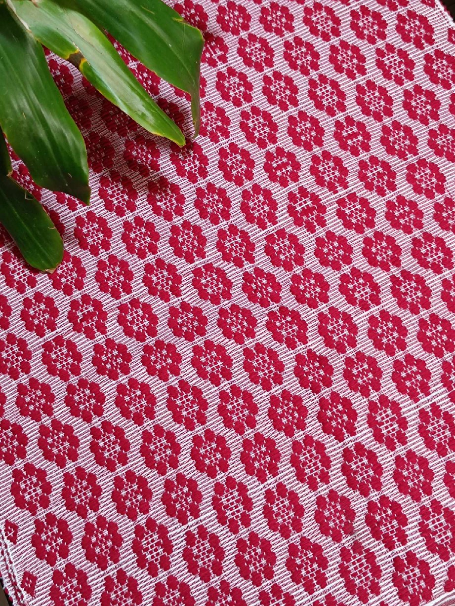 Inabel Pinilian - Floral Red Pattern