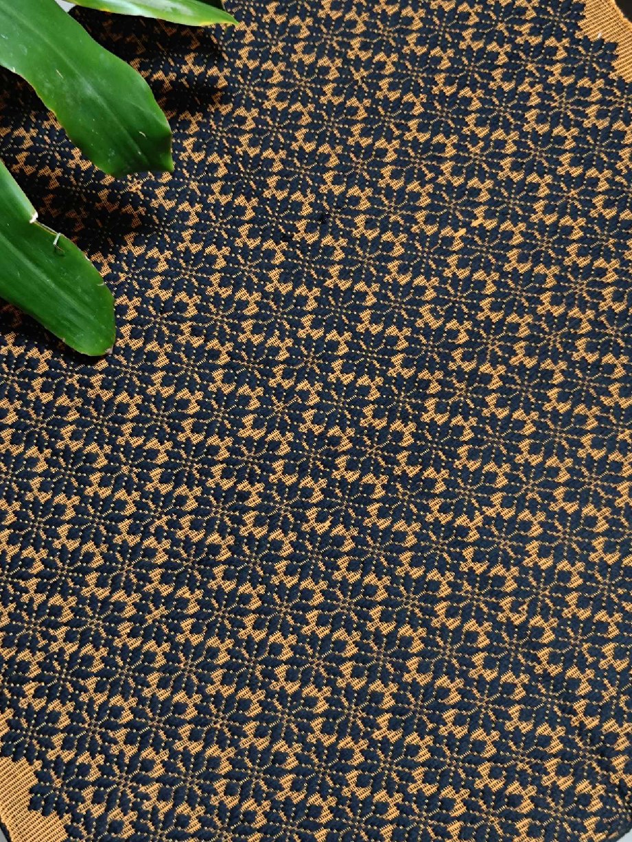 Inabel Pinilian - Floral Pattern Orange Black