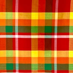 Hablon Plaid - Red, Orange, Yellow