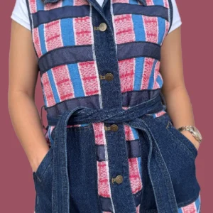 Silahis Long Vest in Binakol Weave