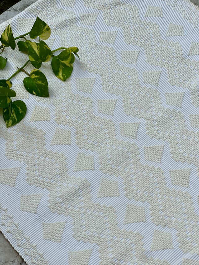 Inabel Pinilian - Creme and White Pine Patterns
