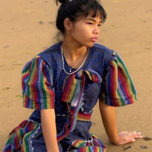Dagat Puff Sleeves Two-Way Top – Makulay