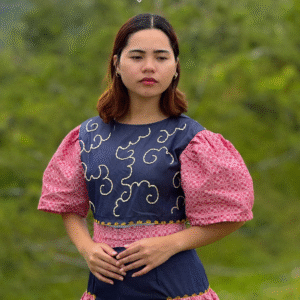 Langit Puff Sleeves Two-Way Top – Pula